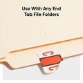 Smead BCCR Bar-Style Color-Coded Labels, Dark Orange, 1 Roll, SMD67073
