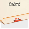 Smead BCCR Bar-Style Color-Coded Labels, Dark Orange, 1 Roll, SMD67073