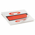 Smead BCCR Bar-Style Color-Coded Labels, Dark Orange, 1 Roll, SMD67073