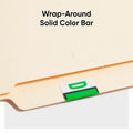 Smead BCCR Bar-Style Color-Coded Labels, Light Green, 1 Roll, SMD67074