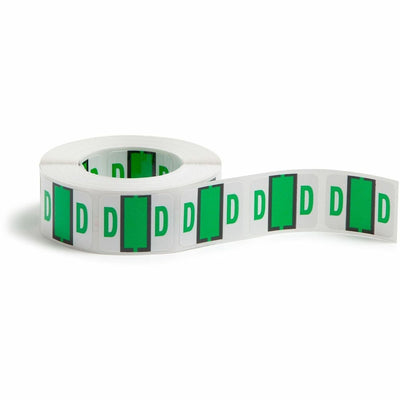 Smead BCCR Bar-Style Color-Coded Labels, Light Green, 1 Roll, SMD67074
