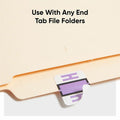 Smead BCCR Bar-Style Color-Coded Labels, Lavender, 1 Roll, SMD67078
