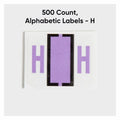 Smead BCCR Bar-Style Color-Coded Labels, Lavender, 1 Roll, SMD67078