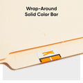 Smead BCCR Bar-Style Color-Coded Labels, Light Orange, 1 Roll, SMD67081