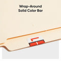 Smead BCCR Bar-Style Color-Coded Labels, Dark Orange, 1 Roll, SMD67082