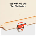 Smead BCCR Bar-Style Color-Coded Labels, Dark Orange, 1 Roll, SMD67082