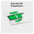 Smead BCCR Bar-Style Color-Coded Labels, Light Green, 1 Roll, SMD67083