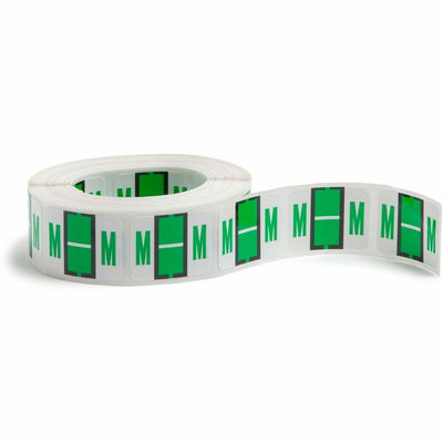 Smead BCCR Bar-Style Color-Coded Labels, Light Green, 1 Roll, SMD67083