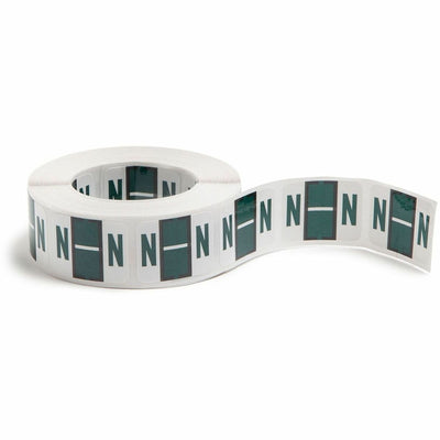 Smead BCCR Bar-Style Color-Coded Labels, Dark Green, 1 Roll, SMD67084