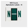 Smead BCCR Bar-Style Color-Coded Labels, Dark Green, 1 Roll, SMD67084