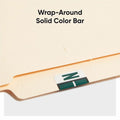 Smead BCCR Bar-Style Color-Coded Labels, Dark Green, 1 Roll, SMD67084