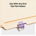 Smead BCCR Bar-Style Color-Coded Labels, Lavender, 1 Roll, SMD67087