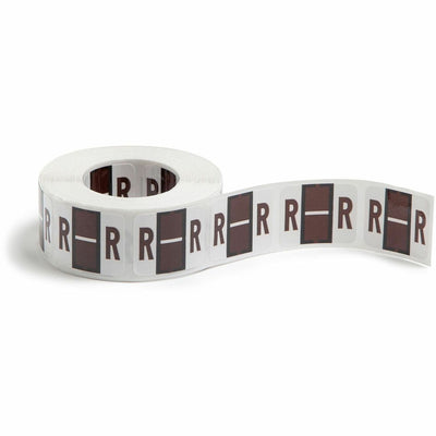 Smead BCCR Bar-Style Color-Coded Labels, Brown, 1 Roll, SMD67088