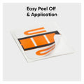 Smead BCCR Bar-Style Color-Coded Labels, Light Orange, 1 Roll, SMD67091