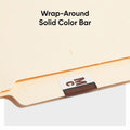 Smead BCCR Bar-Style Color-Coded Labels, Brown, 1 Roll, SMD67097