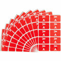 Smead AlphaZ ACCS Color-Coded Labels, Red, 100 / Pack, SMD67171