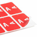 Smead AlphaZ ACCS Color-Coded Labels, Red, 100 / Pack, SMD67171