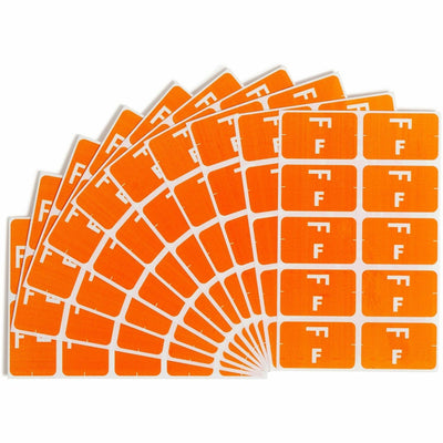 Smead AlphaZ ACCS Color-Coded Labels, Orange, 1 Pack, SMD67176