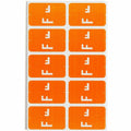 Smead AlphaZ ACCS Color-Coded Labels, Orange, 1 Pack, SMD67176