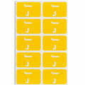 Smead AlphaZ ACCS Color-Coded Labels, Yellow, 1 Pack, SMD67180