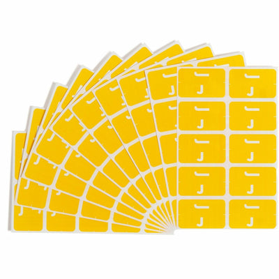 Smead AlphaZ ACCS Color-Coded Labels, Yellow, 1 Pack, SMD67180