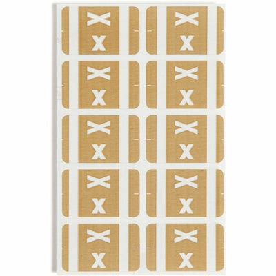 Smead AlphaZ ACCS Color-Coded Labels, Light Brown, 1 Pack, SMD67194