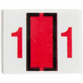 Smead BCCRN Bar-Style Color-Coded Labels, Red, 500 / Roll, SMD67371