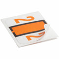 Smead BCCRN Bar-Style Color-Coded Labels, Light Orange, 500 / Roll, SMD67372