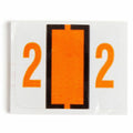 Smead BCCRN Bar-Style Color-Coded Labels, Light Orange, 500 / Roll, SMD67372