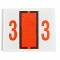 Smead BCCRN Bar-Style Color-Coded Labels, Dark Orange, 500 / Roll, SMD67373