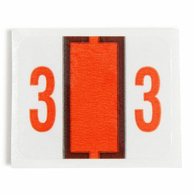 Smead BCCRN Bar-Style Color-Coded Labels, Dark Orange, 500 / Roll, SMD67373