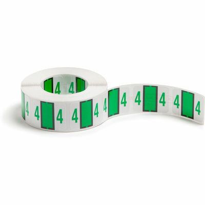 Smead BCCRN Bar-Style Color-Coded Labels, Light Green, 500 / Roll, SMD67374