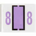 Smead BCCRN Bar-Style Color-Coded Labels, Lavender, 500 / Roll, SMD67378