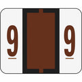 Smead BCCRN Bar-Style Color-Coded Labels, Brown, 500 / Roll, SMD67379