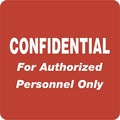 TABBIES Confidential Authorized Personnel Only Label, Red, 500 / Roll, TAB40570