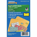 Tabbies Color-coded Legal Exhibit Labels, Yellow, 252 / Pack, TAB58090