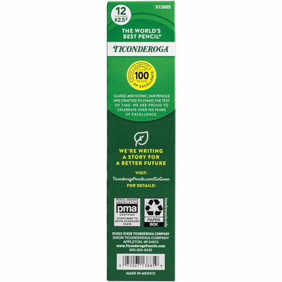 Dixon Ticonderoga Ticonderoga No. 2.5 Pencils, 1 Dozen, DIX13885