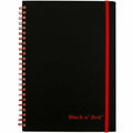 ACCO Black n' Red Business Notebook, 5 7/8" x 8 1/4", JDKC67009
