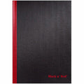 ACCO Black n' Red Casebound Ruled Notebooks - A4, 8 1/4" x 11 3/4", JDKD66174