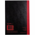ACCO Black n' Red Casebound Ruled Notebooks - A5, 5 5/8" x 8 1/4", JDKE66857