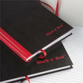 ACCO Black n' Red Casebound Ruled Notebooks - A5, 5 5/8" x 8 1/4", JDKE66857