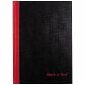ACCO Black n' Red Casebound Ruled Notebooks - A5, 5 5/8" x 8 1/4", JDKE66857