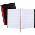 ACCO Black n' Red Casebound Ruled Notebooks - A5, 5 5/8" x 8 1/4", JDKE66857