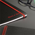ACCO Black n' Red Polypropylene Notebook - Letter, 8 1/2" x 11", JDKK66652