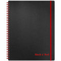 ACCO Black n' Red Polypropylene Notebook - Letter, 8 1/2" x 11", JDKK66652