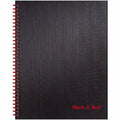 ACCO Black n' Red Hardcover Business Notebook, 8 1/2" x 11", JDKK67030