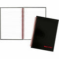 ACCO Black n' Red Wirebound Ruled Notebook - A5, 5 7/8" x 8 1/4", JDKL67000