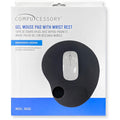 Compucessory Gel Mouse Pads, Black, CCS55151