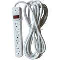 Compucessory 6-Outlet Office Surge Protectors, Light Gray, CCS25103