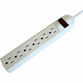 Compucessory 6-Outlet Power Strips, Light Gray, CCS55157
